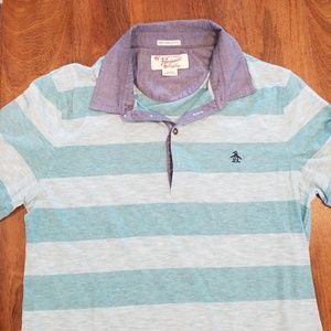 Penguin striped polo
